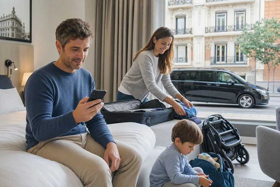 Madrid Airport Transfer With Child Seat