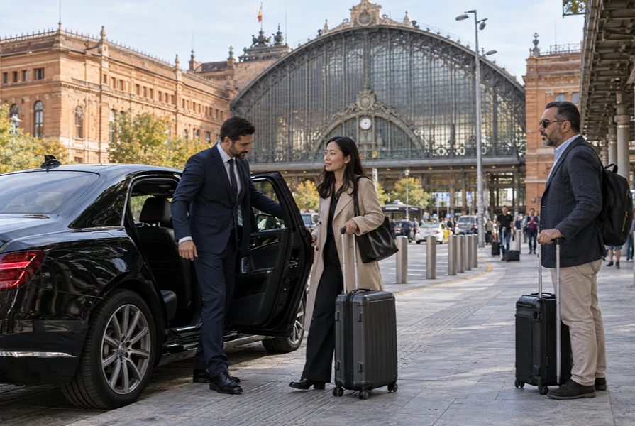Madrid Airport Chauffeur with Luggage