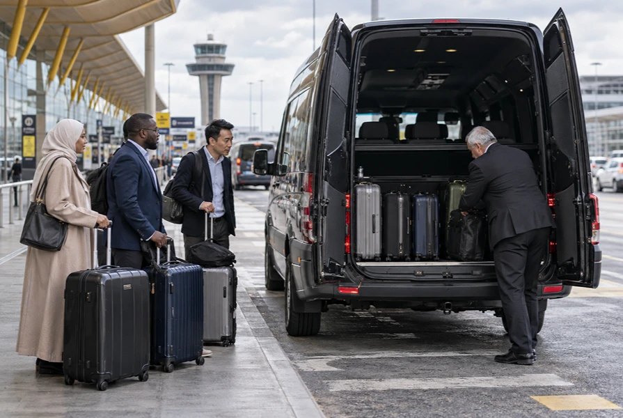 Madrid Airport Chauffeur with Luggage